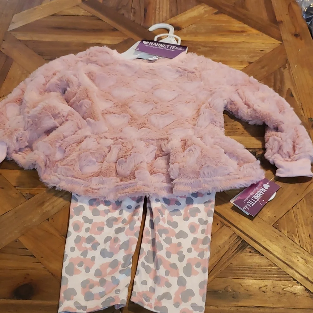 NANETTE Kids Faux Fur 2 pc outfit